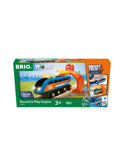 BRIO Smart Tech Sound äänittävä juna ja tunnelt