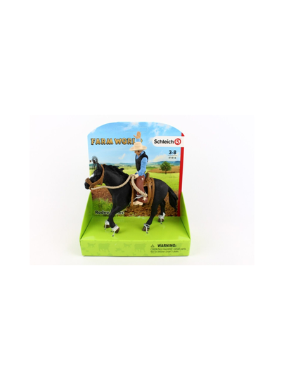 SCHLEICH FARM WORLD Rodeohevonen ja karjapaimen