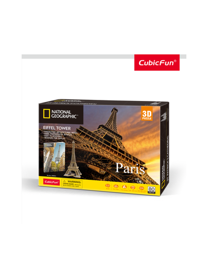 CUBIC FUN NatGeo 3D-palapeli Eiffel-torni