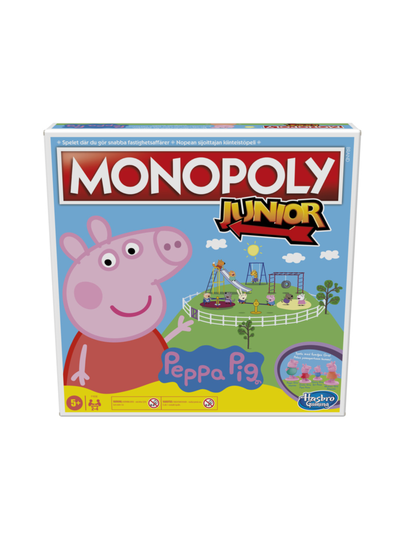 HASBRO MONOPOLY Junior Peppa Pig (suomen- ja ruotsinkielinen)