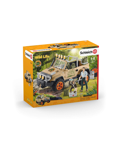SCHLEICH WILD LIFE Maastoauto Ja Köysivintturi