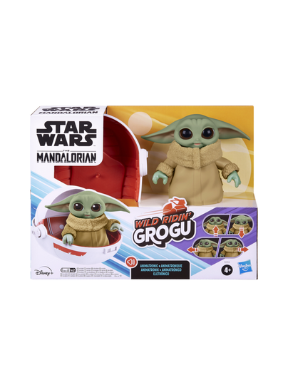 STAR WARS Interaktiivinen pehmolelu Wild Ridin´ Grogu, 12 cm