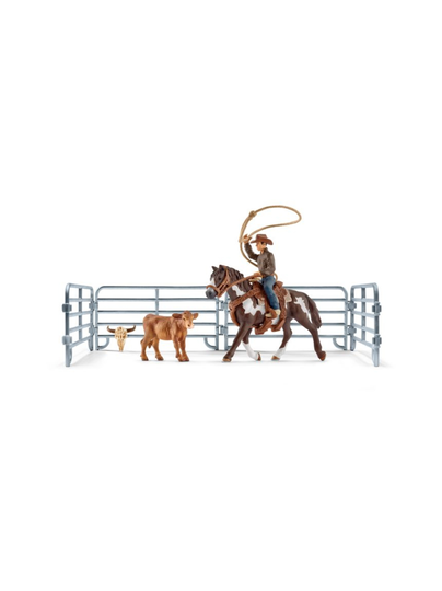 SCHLEICH FARM WORLD Lassoava karjapaimen -setti