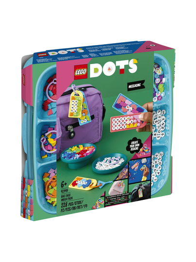 LEGO DOTS Laukkukoristeiden jättipakkaus – viestit 41949