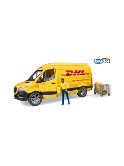 BRUDER Mercedes-Benz Spirinter DHL ja kuljettaja, 1:16