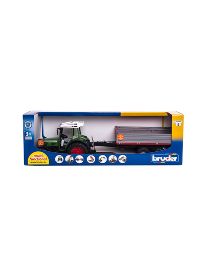 BRUDER Fendt 209 S -traktori kippiperävaunulla, 1:16