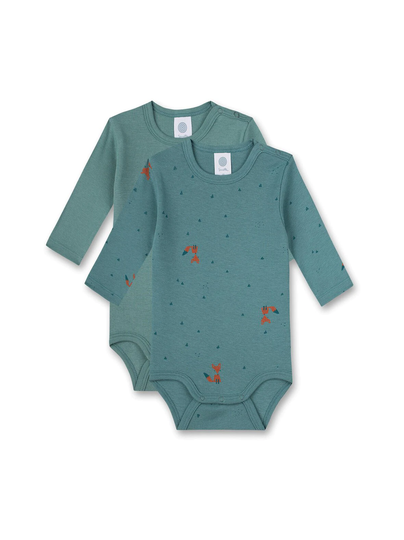 Baby Fox Print & Unicolour -haalari 2-pack