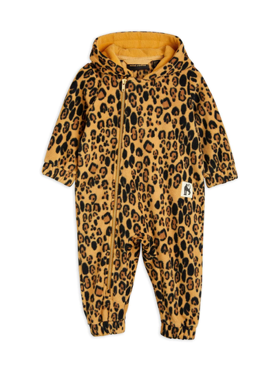 Leopard fleece-haalari