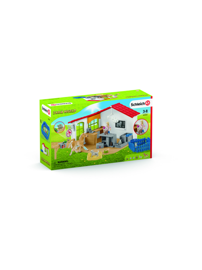 SCHLEICH FARM WORLD Eläinlääkäriasema ja lemmikkieläimet
