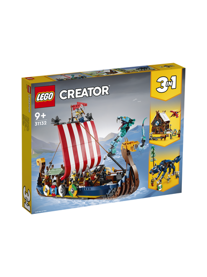 LEGO CREATOR Viikinkilaiva ja Midgårdin käärme 31132