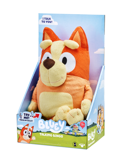 BLUEY Interaktiivinen pehmolelu Bingo, 30 cm