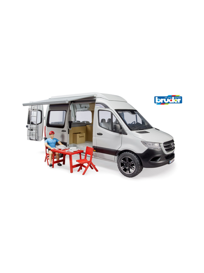 BRUDER Mercedes-Benz Sprinter matkailuauto ja kuljettaja, 1:16