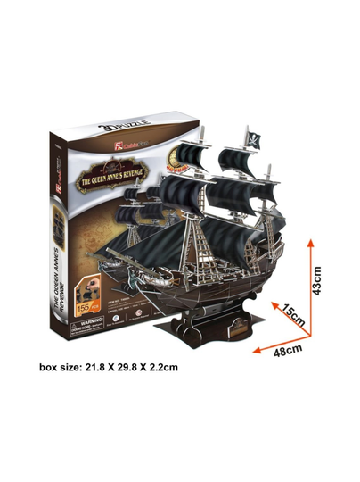 CUBICFUN 3D Palapeli The Queen Anne´s Revenge